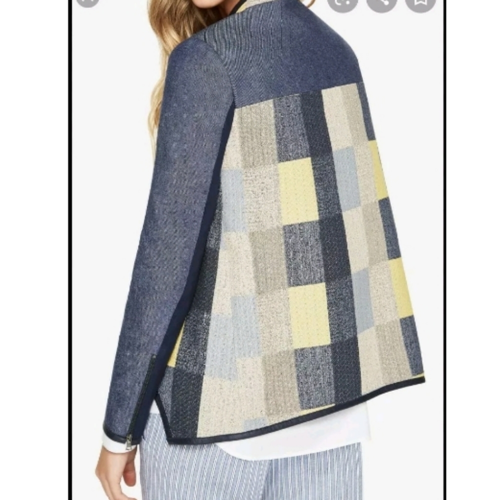 Bcbgmaxazria Jakob Asymmetrical Blazer Large - Picture 4 of 8